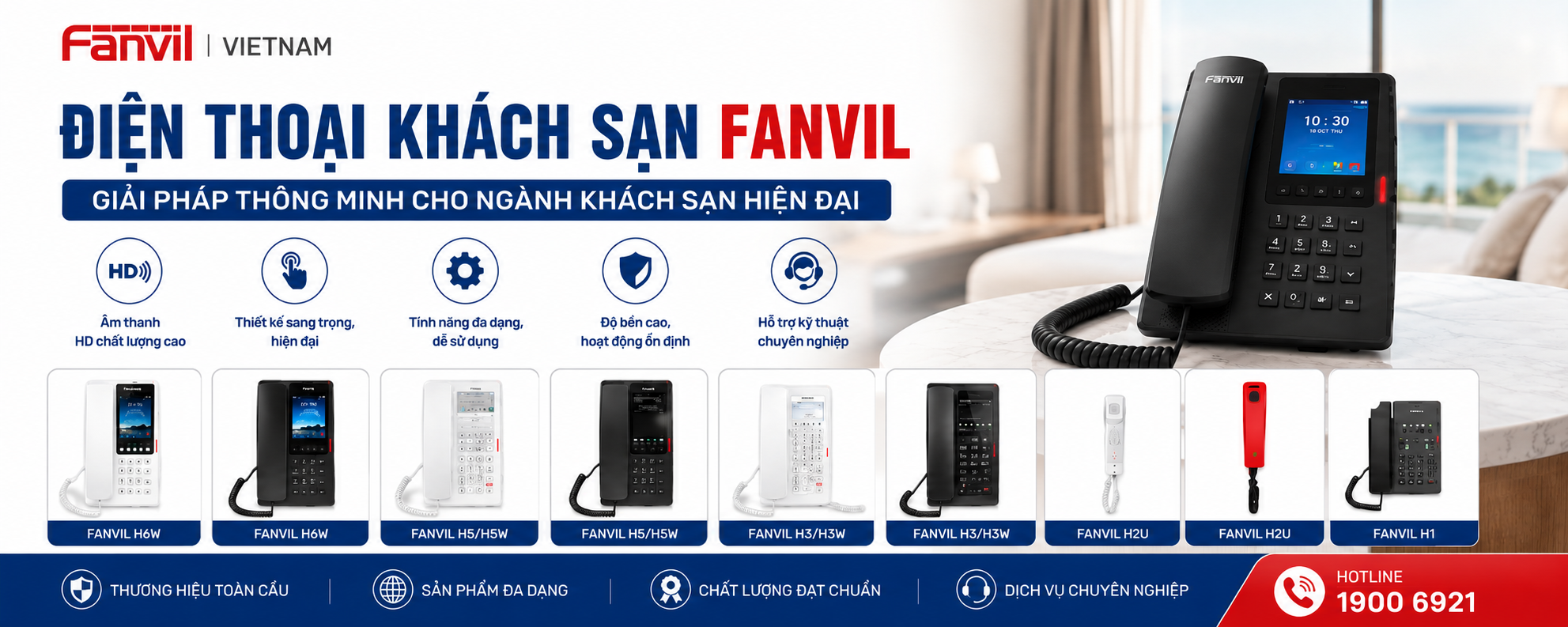 Điện thoại khách sạn fanvil